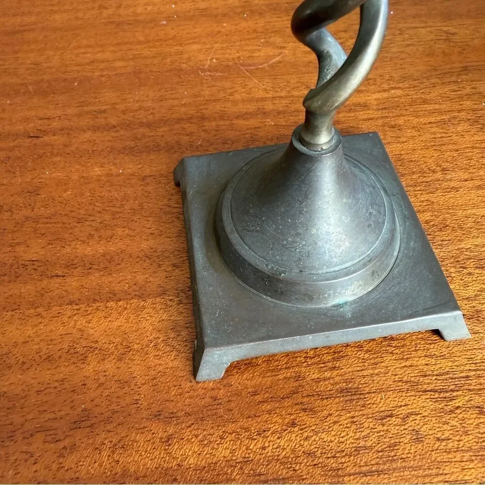 Vintage MCM Twist Brass Candlestick Holder 12.5